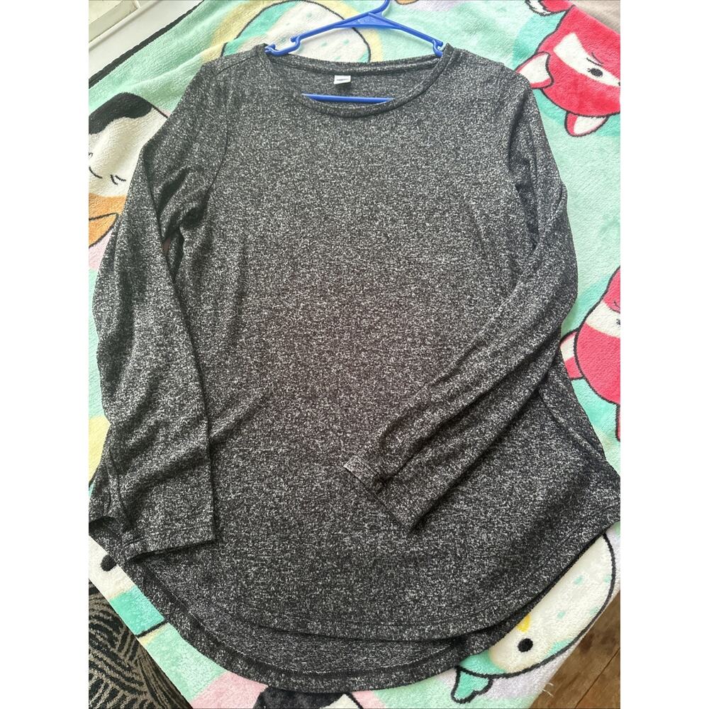 Old Navy Women’s Knit Sweater Size Medium Black Boat Neck Long Sleeve